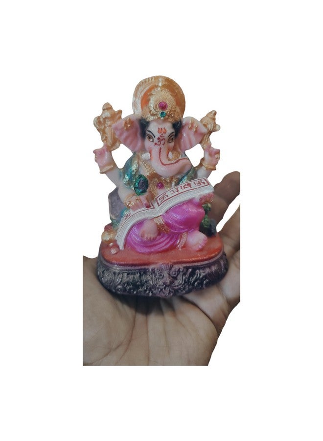 إنديانا ستور فور أول تمثال راتنجي من Indianstore4all على شكل إله جانباتي/غانيشا، بوجا روحي (متعدد الألوان، قياسي) 3.5 بوصة - Image 3
