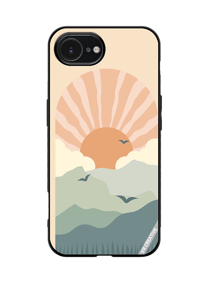 VR CREATIVE Protective Case Cover For Apple iPhone 16e Abstract Landscape Design Multicolour