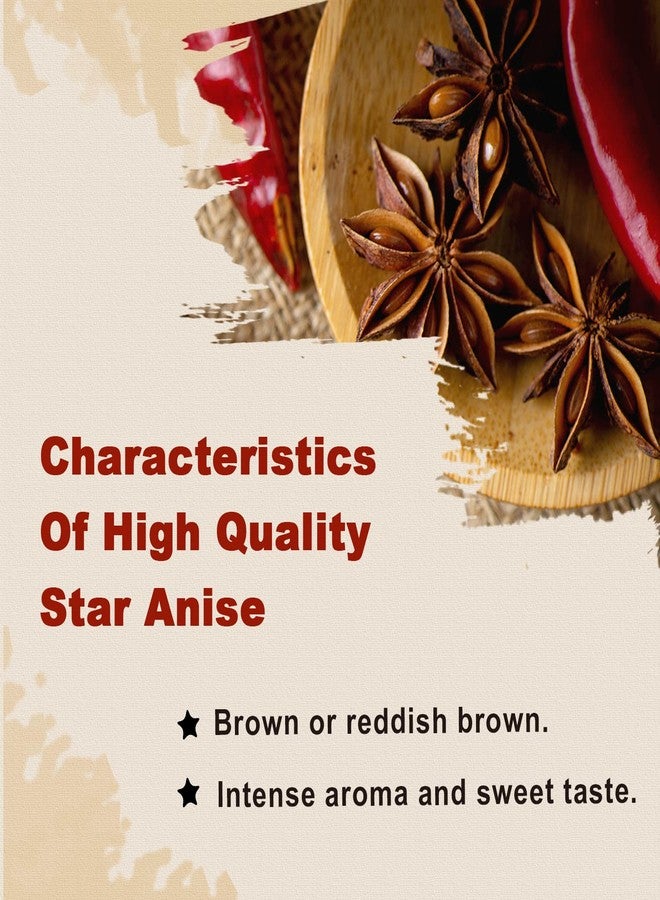 52USA Star Anise, 16 Ounce (Pack of 1), NON-GMO Verified Chinese Star Anise Whole, Dried Star Anise Pods for Tea and baking - Image 3