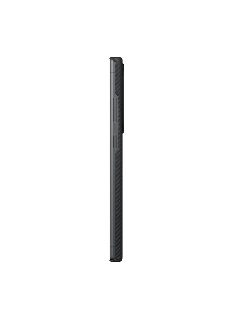 PITAKA - PITAKA Case for Samsung Galaxy S24 Ultra 6.8 Inch Compatible with Magsafe, Slim & Light Samsung Galaxy S24 Ultra Case, 600D Aramid Fiber Made MagEZ Case 4 - Black - Image 1