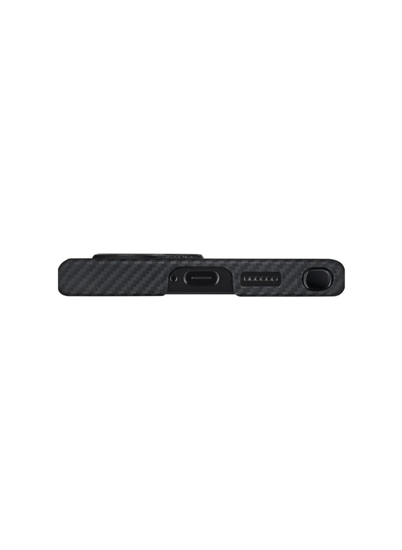 PITAKA - PITAKA Case for Samsung Galaxy S24 Ultra 6.8 Inch Compatible with Magsafe, Slim & Light Samsung Galaxy S24 Ultra Case, 600D Aramid Fiber Made MagEZ Case 4 - Black - Image 1