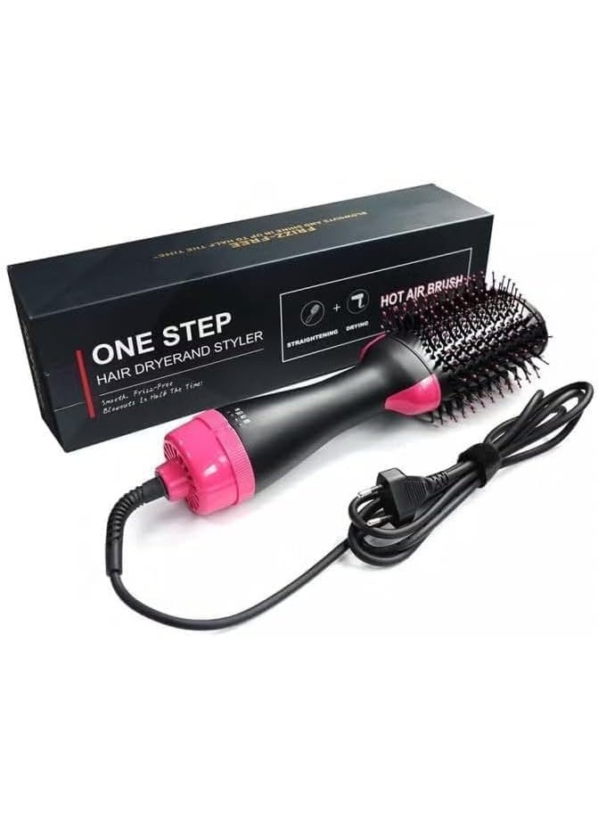 One Step 1200W Electric One-Step Hair Dryer & Styler 3-in-1 | Multi-Functional Hot Air Brush with Ionic Technology | Reduces Frizz, Straightens & Styles Hair in One Step | For Wet & Dry Use - Image 1