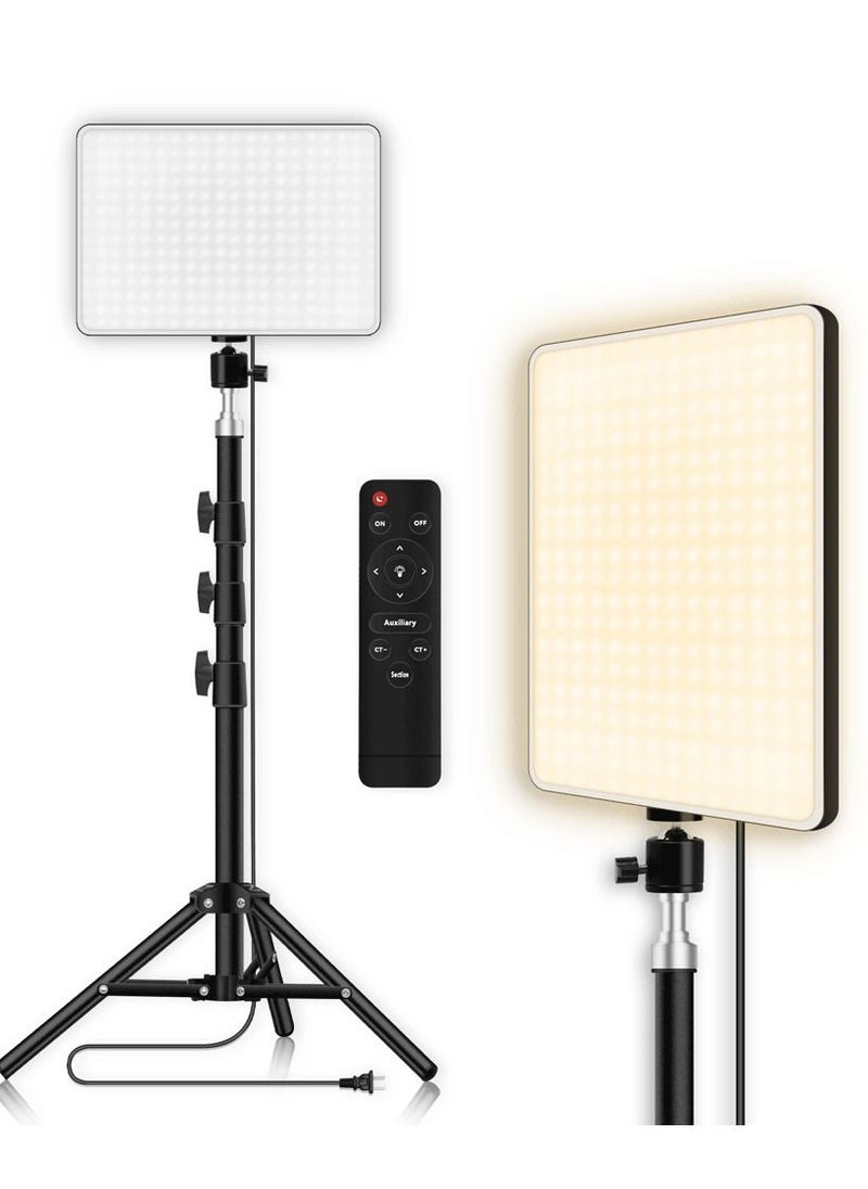 Generic - LED Camera Light Portable Photography Light Dimmable Studio Lights for Photo Shooting | Vlog Making | Reels Making | Filming | Online Video Food Recording With Tripod Stand 11 Inch LED Studio Light - Image 1