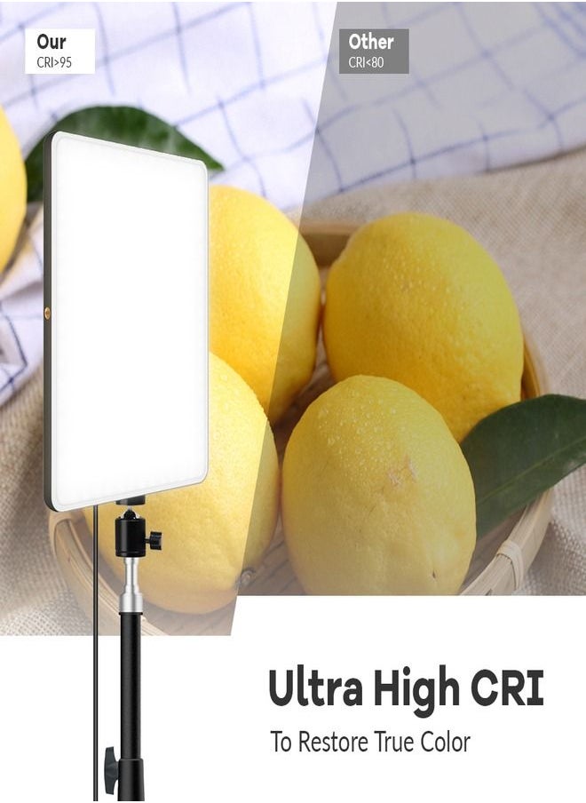 Generic - LED Camera Light Portable Photography Light Dimmable Studio Lights for Photo Shooting | Vlog Making | Reels Making | Filming | Online Video Food Recording With Tripod Stand 11 Inch LED Studio Light - Image 1