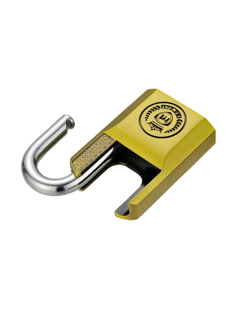 ZIGLY ZIGLY Mindy Lock with Keys Indoor and Outdoor Zinc Alloy Big Padlock 4 Key Golden  - Image 4