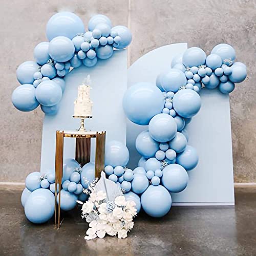atorakushon Latex Sky Blue Color 10" Inch Pastel Balloons Pack Of 100pcs Best For Theme Party Decoration Happy Birthday Party Supplies Wedding Anniversary Office Party Purpose House party - Image 5
