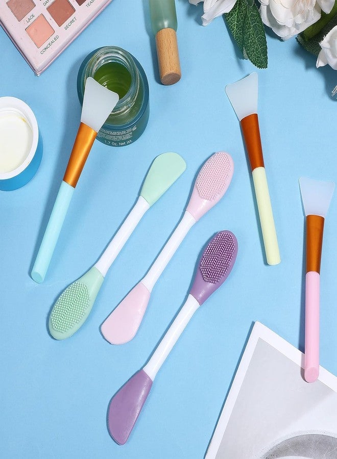 Rexez Pack of 3 Silicone Face Mask Brush, Suitable for Sleeping Mask, Mud Mask, Skin Care Aesthetic (Multi-Colour) - Image 4