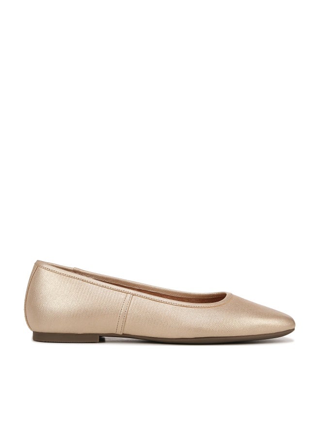 Vionic Womens Orinda Ballet Flat Gold Leather 8 M - Image 1