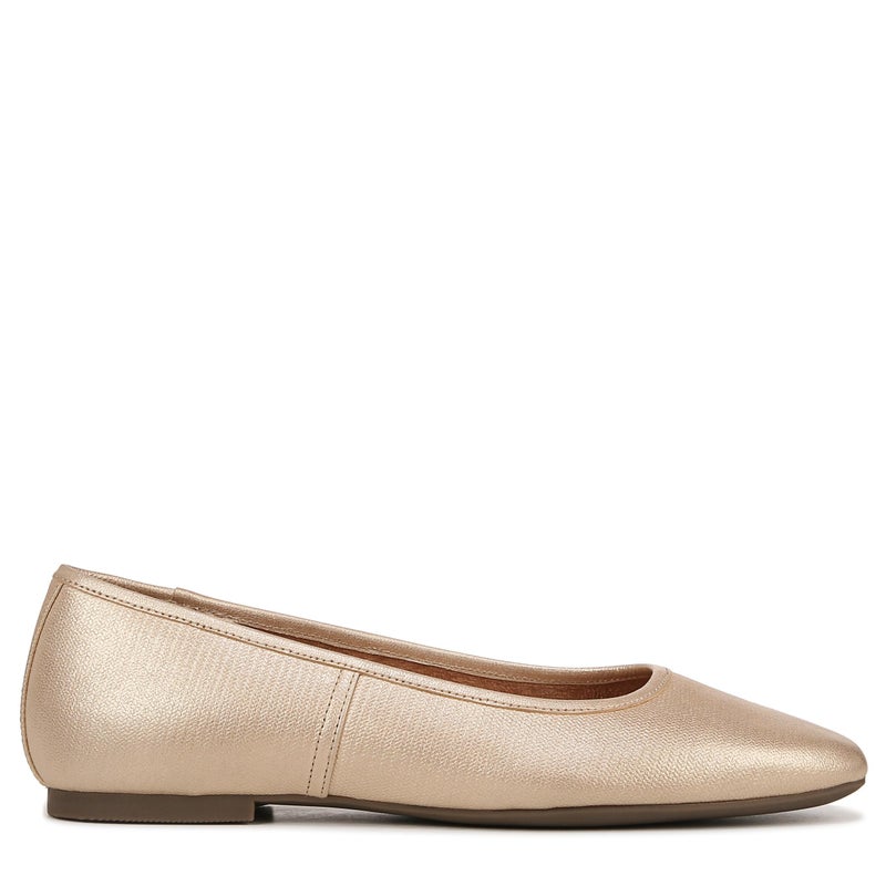 Vionic Womens Orinda Ballet Flat Gold Leather 8 M - Image 4