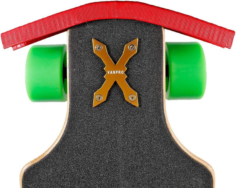 Vanpro Skateboard Deck Guards Protector, Excellent Edge Protection, Longboard, Boosted Board Nose Guard and Tail Guard, Durable Shock Absorbing Rubber Cover, Rubber Strip (Pack of 2) (red, 11.8) - Image 3