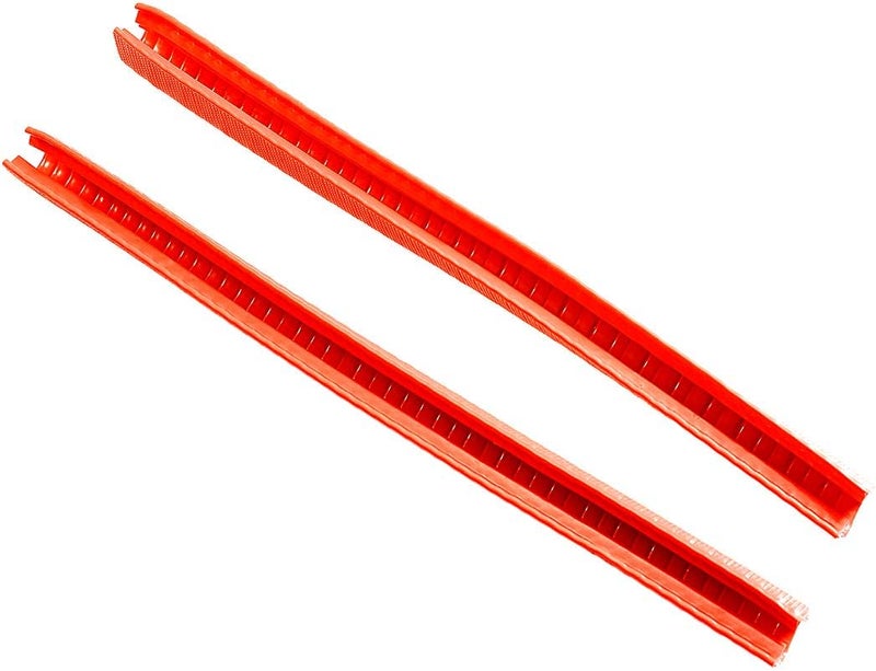 Vanpro Skateboard Deck Guards Protector, Excellent Edge Protection, Longboard, Boosted Board Nose Guard and Tail Guard, Durable Shock Absorbing Rubber Cover, Rubber Strip (Pack of 2) (red, 11.8) - Image 2