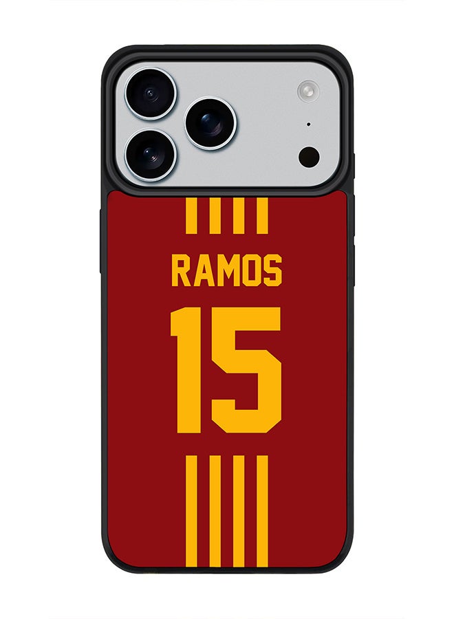 Stylizedd iPhone 17 Pro Max Case, [Compatible with MagSafe] Slim Magnetic cover Phone Case iPhone 17 Pro Max -Football - Spain ,  Ramos - Image 1