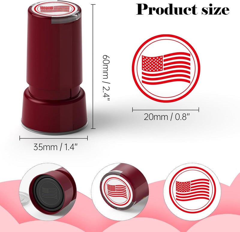 WAHXIAOSW Teacher Recognition Stamps USA Flag Stamps Greeting Cards and Scrapbooking Emojis - Image 2