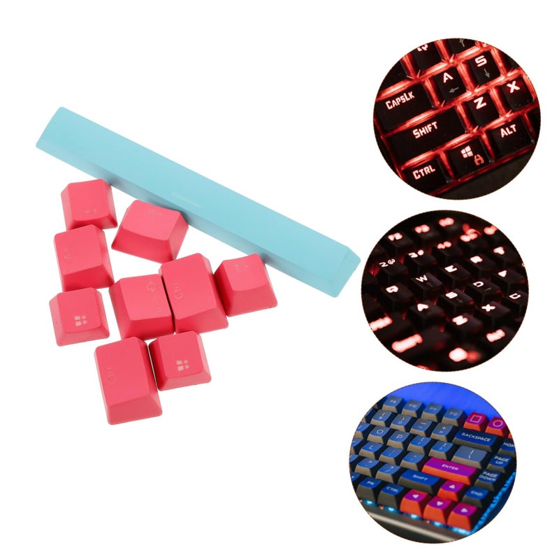 Translucent Dual Color Mechanical Keyboard Keycaps 8pcs Cherry Profile Easy Installation - Image 5