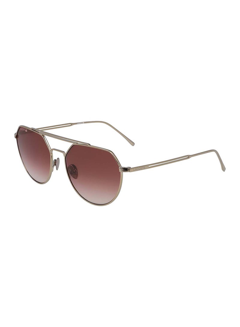 Unisex Full Rim Metal Oval Sunglasses - Lens Size: 54 mm