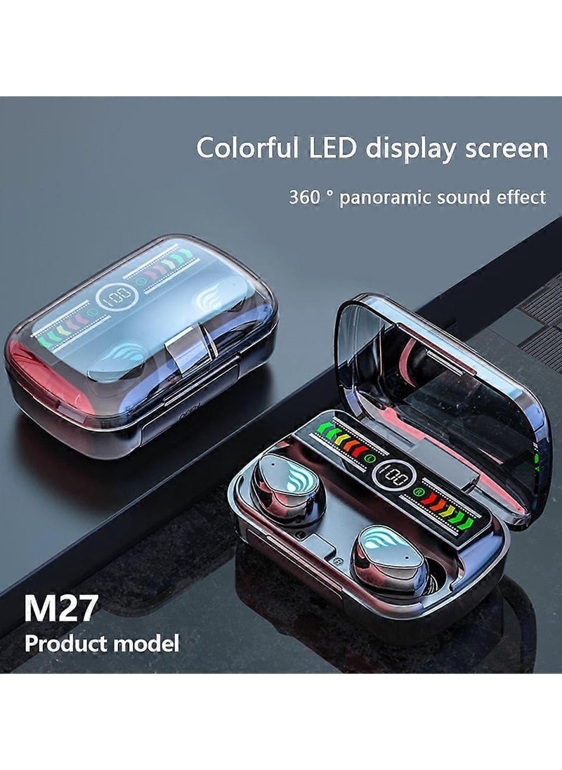 REBENUO True Wireless Bluetooth Earphones Tws Hands-Free Audifonos Auriculares M27 Tws Gaming Studio PRO Waterproof Earbuds.  - Image 4