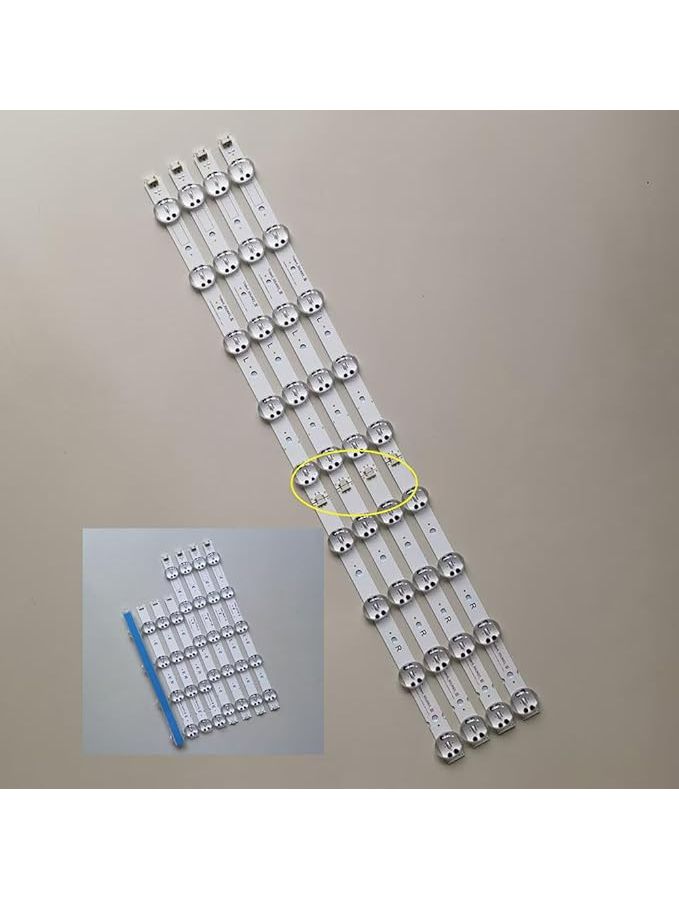 LED Strip Light 4 Pcs For 1 Tv Compatible With Multiple 65 Inch TV Models - Image 1