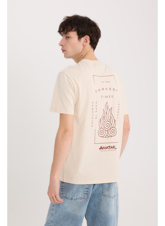 Man Man Avatar the Last Airbender Regular Fit Printed T-Shirt