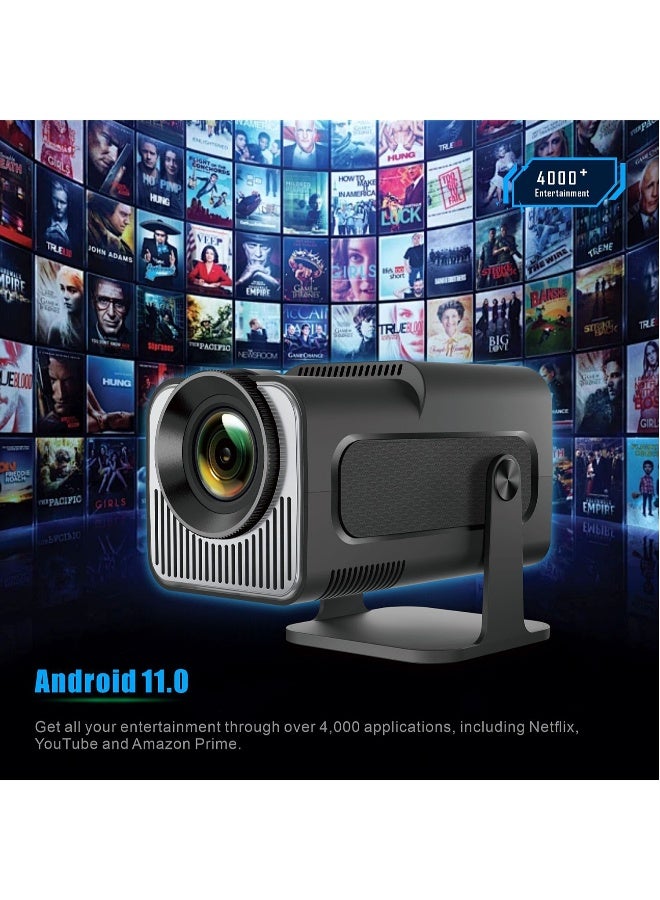 Portable HD Projector - Support 4K - Smart Projector with 5G Dual-band Wifi and Bluetooth 5.0 - Mobile Home Theater - Compatible With Android/iOS/Windows/TV Stick/HDMI/USB - Image 5