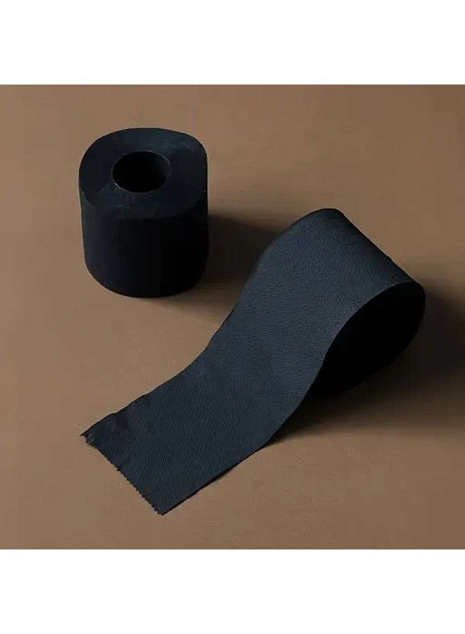 2pcs Black Embossed Toilet Paper Four Layer Thickened Water Resistant For Home Restaurant Travel Nordic Style Bathroom Decoration - Image 5