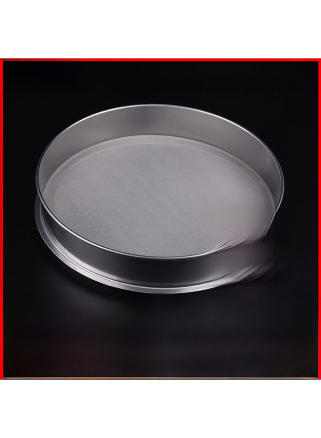 Stainless Steel Standard Sample Sieve Cat Litter Sieve 304 Laboratory Medicine Powder Sieve Household Soybean Milk Filter Rice Flour Sieve-Specifications:Frame Stainless Steel Screen 304-Color:30cm(10-200 Mesh Message) - Image 2
