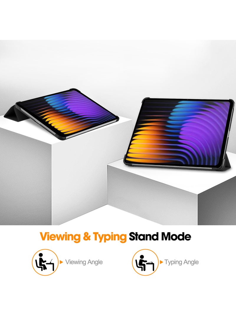 حافظة جلدية مقاومة للصدمات لجهاز Xiaomi Pad 7 مقاس 11.2 بوصة 2024 أزرق - Image 5