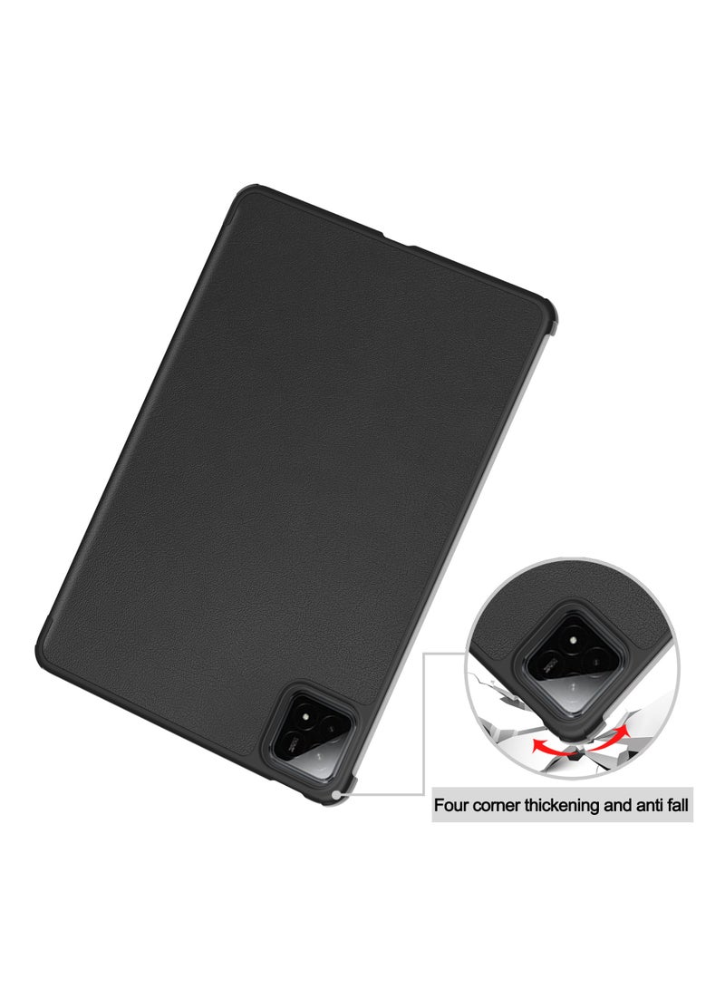 حافظة جلدية مقاومة للصدمات لجهاز Xiaomi Pad 7 مقاس 11.2 بوصة 2024 أزرق - Image 4