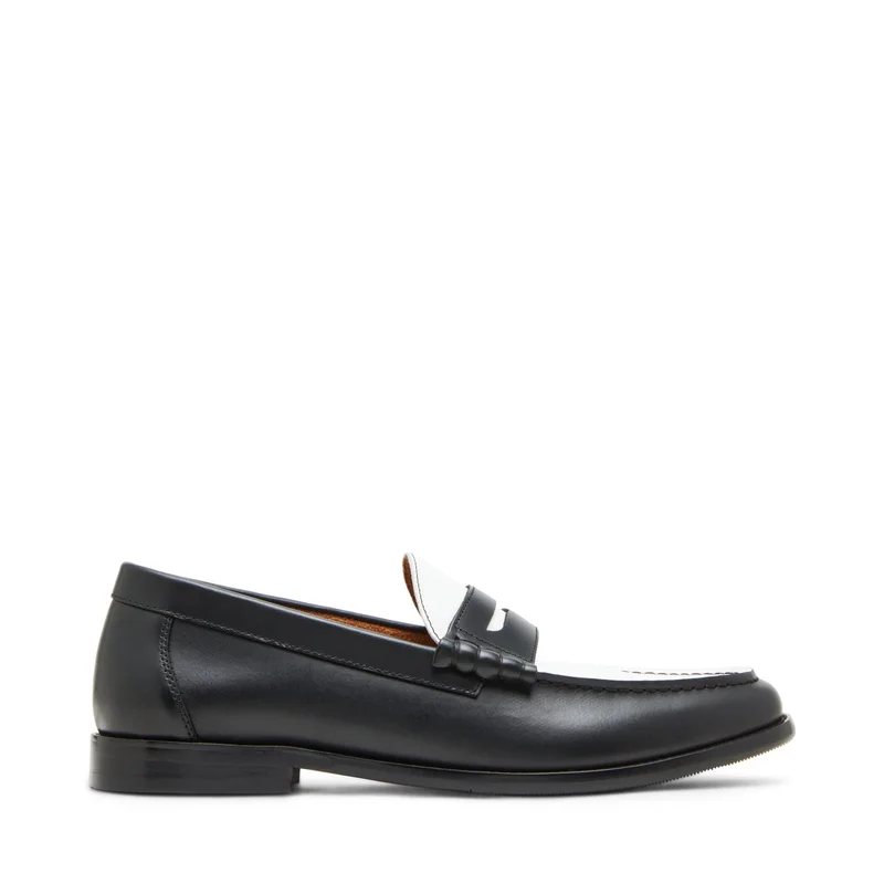 STEVE MADDEN Steve madden abbell men's black/white loafers