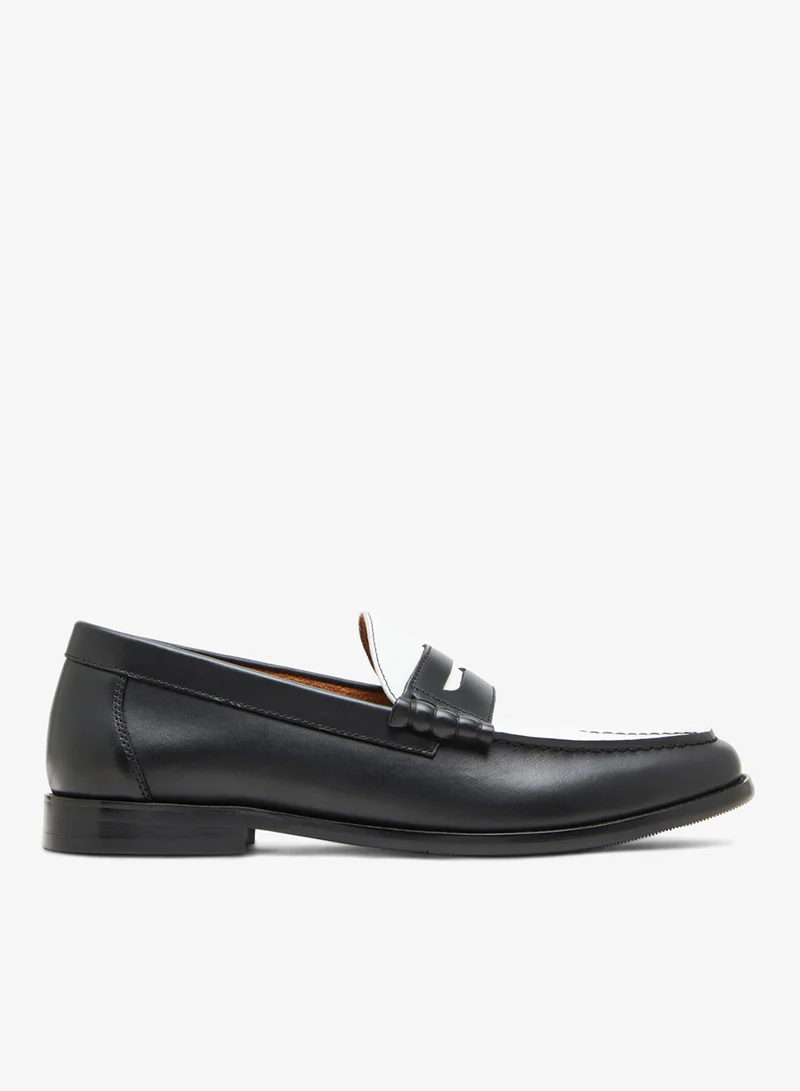 ستيف مادن Steve madden abbell men's black/white loafers