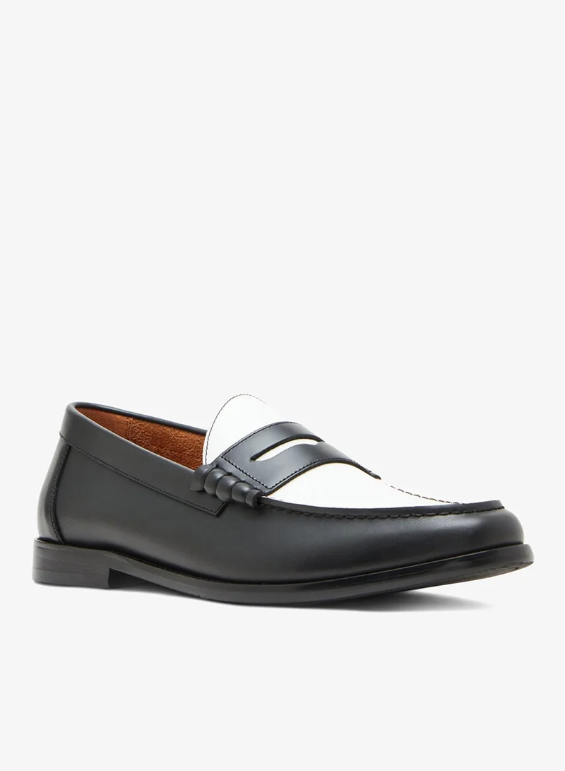 ستيف مادن Steve madden abbell men's black/white loafers