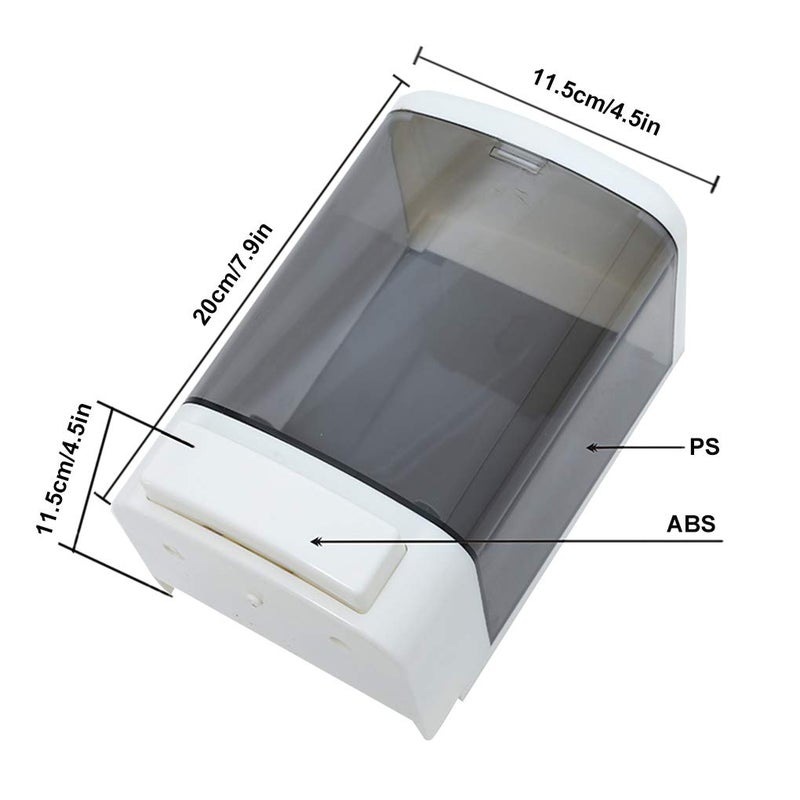 Evhome Manual Soap Dispenser Kitchen Bathroom Wall Mounted Commercial Soap Dispenser for Liquid Containers Shampoo Gel Chamber Plastic - (33.8 oz) 1000ml - Image 3