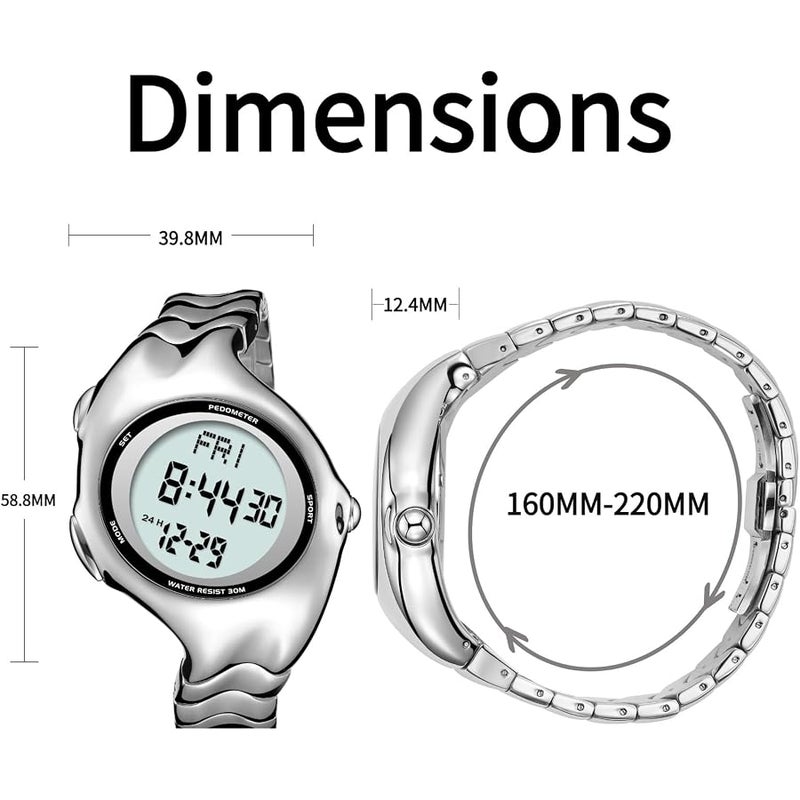 BENLYDESIGN Unique Metal Wristwatch, Y2K Men's Quartz Watches, Futuristic Watch,Stainless Steel Strap (Black) - Image 5