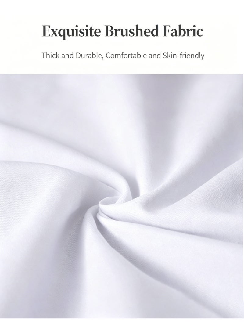 Cushion filling set of 2 pieces, 20 inches x 20 inches (50 cm x 50 cm), high-quality soft and fluffy 20 inch large sofa decorative white square bedding cushion filling, suitable for living room sofa bed cushion - Image 4