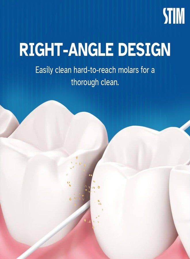 STIM Flosal - Dental Floss Pick & Toothpick | Dual-Action Oral Hygiene Tool | Right-Angle Design for Molars | Plaque & Food Remover | Dentist Recommended | Pack of 3 - Image 5