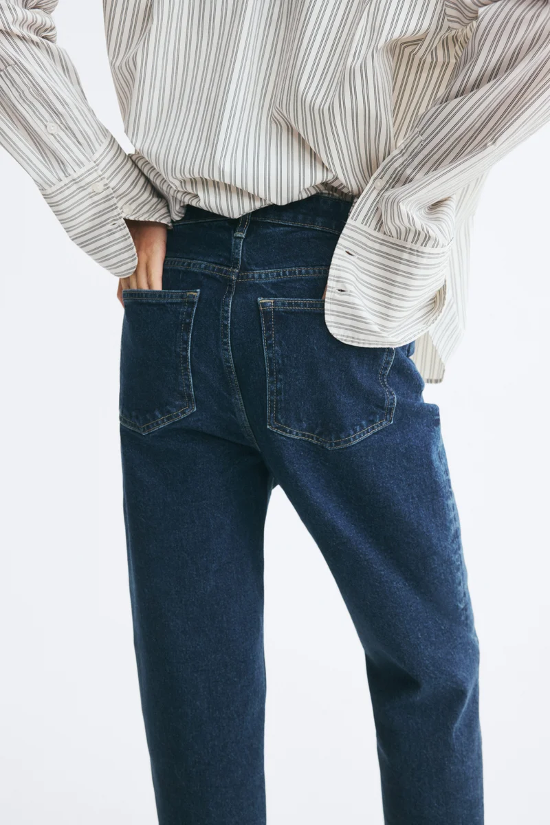 H&M  Slim Mom High Ankle Jeans for Women | Best Price UAE