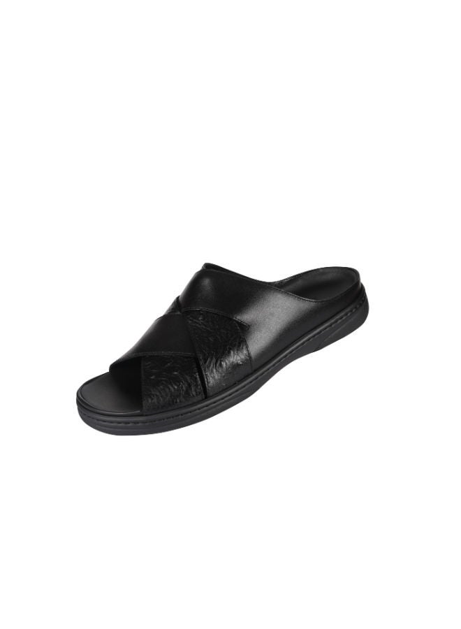 barjeel uno Barjeel Uno Mens Arabic Sandals 2339 Black  - Image 2