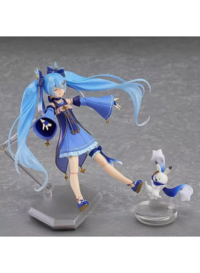 general Starry Sky Snow Hatsune Desktop Decoration Movable Doll Model Collection Decorative Toys Gifts for family and friends - Image 3