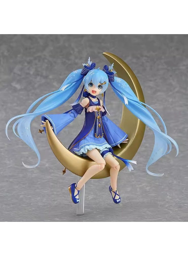 general Starry Sky Snow Hatsune Desktop Decoration Movable Doll Model Collection Decorative Toys Gifts for family and friends - Image 2