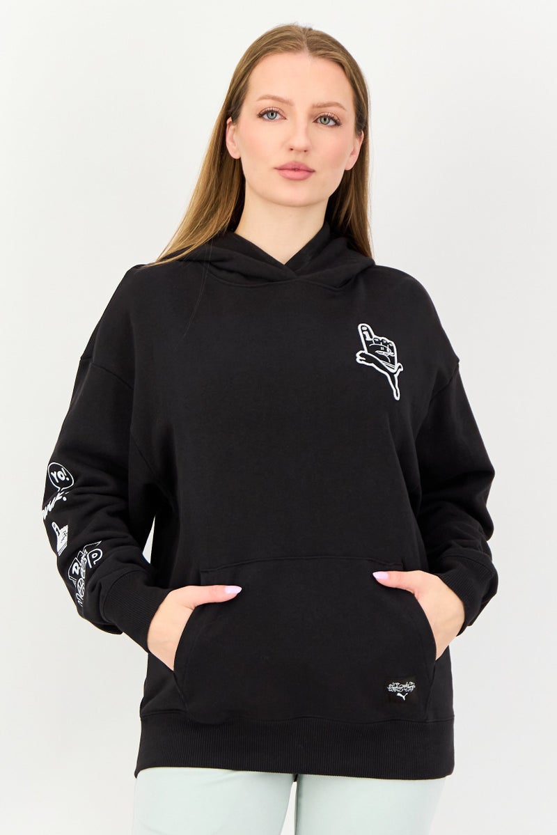 PUMA هودي رياضي نسائي من بومّا X صوفيا تشانغ، خارجي، أسود - Image 1