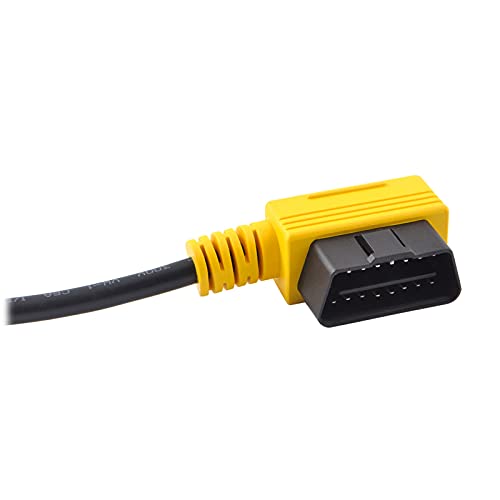 OLLGEN 1.6ft/50cm OBD2 Splitter Cable, 3 Way OBD-II Extension, Full 16 Pin 1 to 3 Female Y Car Diagnostic Extender Cord Adapter (Right Angle Yellow) - Image 4