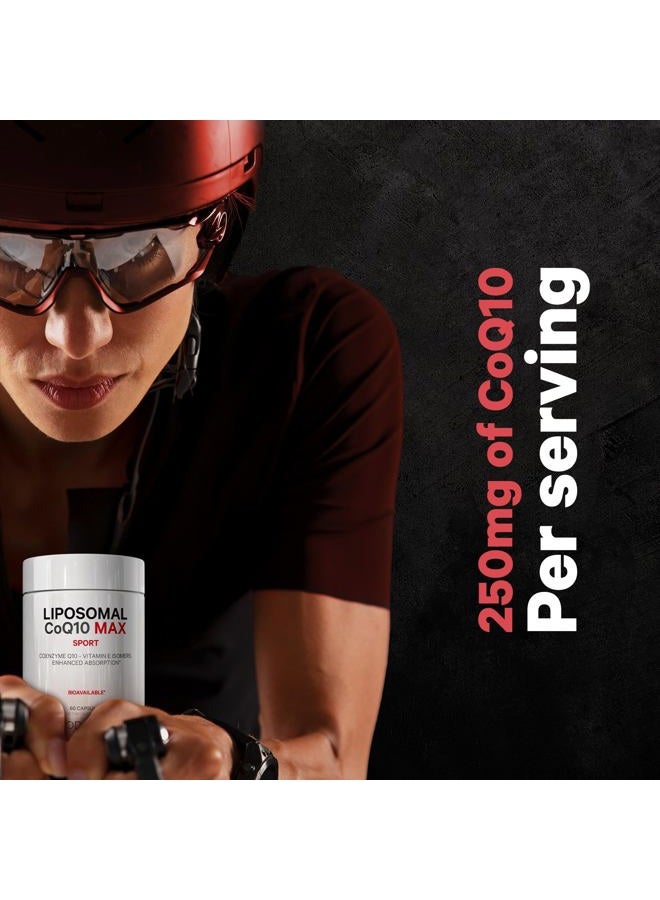 Codeage Liposomal CoQ10 Max Supplement - 250 mg Coenzyme Q10 with Vitamin E Isomers Tocopherols - 2-Month Supply - 1 Capsule Per Serving - Liposomal Delivery - Non-GMO, Gluten-Free - 60 Capsules - Image 3