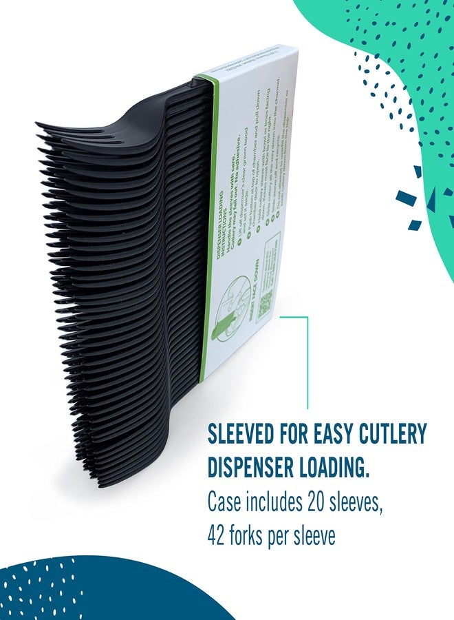 Preserve - Fork 100 Percent Recycled Plastic Medium Weight Cutlery Made in USA - 840 Count - Image 2