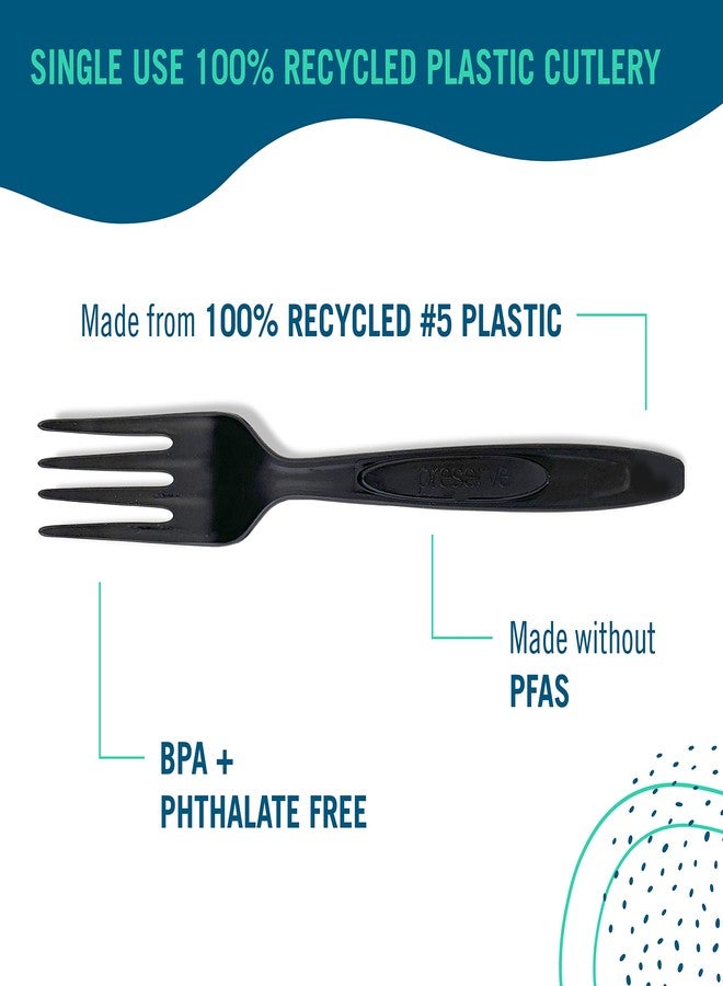 Preserve - Fork 100 Percent Recycled Plastic Medium Weight Cutlery Made in USA - 840 Count - Image 3
