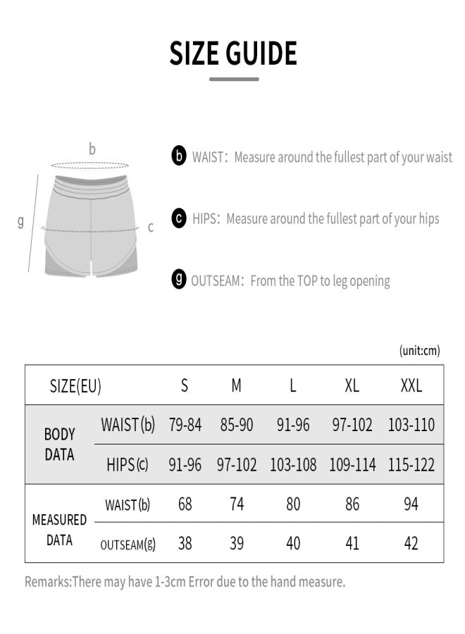 ARSUXEO Men 2 in 1 Running Shorts Quick Drying Breathable Active Training Exercise Jogging Marathon Cycling Shorts - Image 3