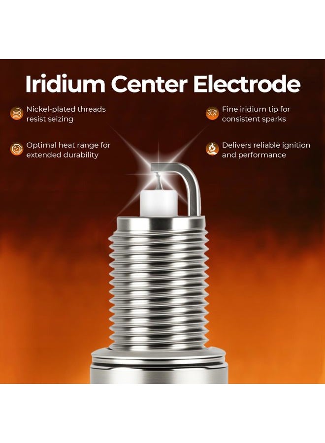 Dexonu 16PCS Iridium Spark Plug Compatible with Chrysler Dodge Jeep Ram 300 Challenger Charger Durango Commander Grand Cherokee 1500 1500 Classic 2500 5.7L Replace 5018 LFR5AGP - Image 4