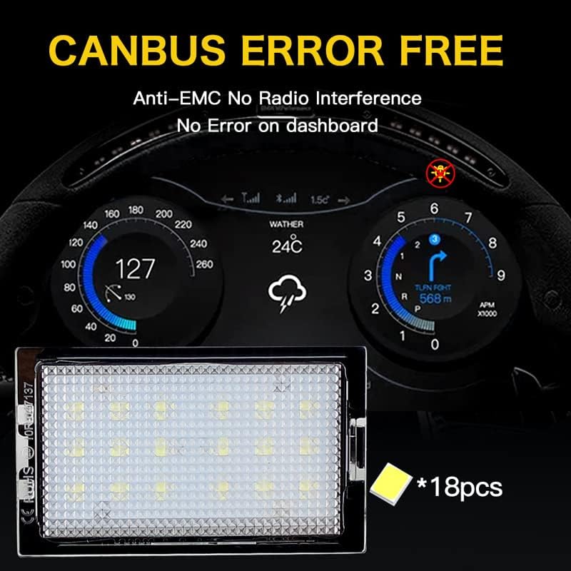 QASULER 2X 18 LED License Plate Lights - Image 5