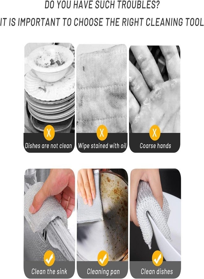 HOMENEX Kitchen Cleaning Sponges 4 Pack | Mesh Scouring Pads Heavy Duty Scrubber (13.5 x 9 cm) | Multipurpose Dish Utensil Sponges & Surface Cleaner for Kitchen Cookware & Bathroom - Image 4