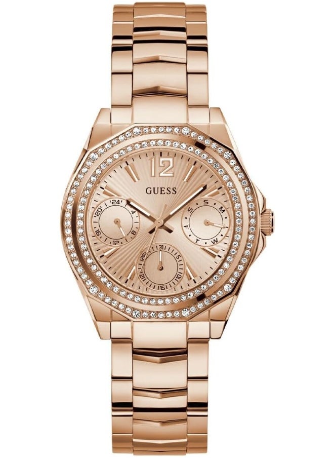 GUESS GUESS Women's 36mm Watch - Rose Gold-Tone Bracelet  - Image 1