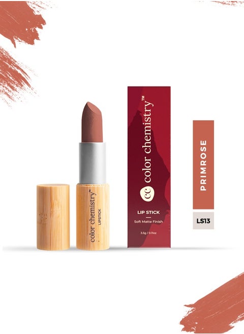 Color Chemistry Primrose Lipstick - 3.5 g, Lip Stick With Soft Matte Finish, For Hydrating, Light Weight And Long Lasting