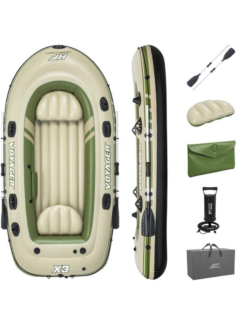 Begin Power Bestway 65164 Voyager X3 Inflatable Boat Set 294 x 137 cm  - Image 1